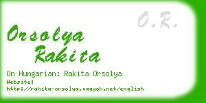 orsolya rakita business card